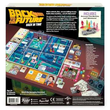 Funko Back to The Future - Back in Time Board Game for 2 - 4 players