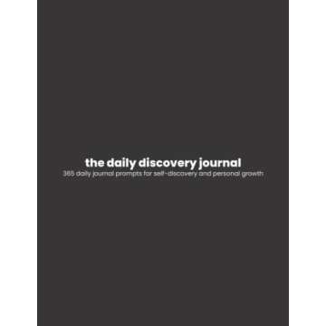 The Daily Discovery Journal (Black) by The Werk Life: 365 Daily Journal Prompts for Self-Discovery and Personal Growth