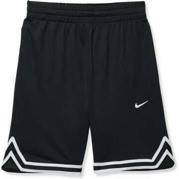 Nike Boy's DriFit DNA Shorts (Little Kids/Big Kids) Black/White M (10-12 Big Kid)