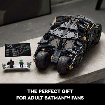 LEGO DC Batman Batmobile Tumbler 76240 Iconic Car Model from The Dark Knight Trilogy, Building Set for Adults, Collectible Display Gift Idea