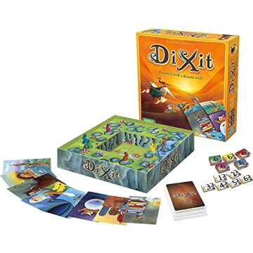 Dixit Board Game - The Award-Winning Game of Imagination and Creativity! Fun Family Storytelling Game for Kids & Adults, Ages 8+, 3-6 Players, 30 Minute Playtime, Made by Libellud