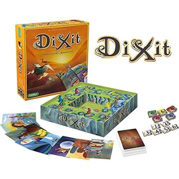 Dixit Board Game - The Award-Winning Game of Imagination and Creativity! Fun Family Storytelling Game for Kids & Adults, Ages 8+, 3-6 Players, 30 Minute Playtime, Made by Libellud