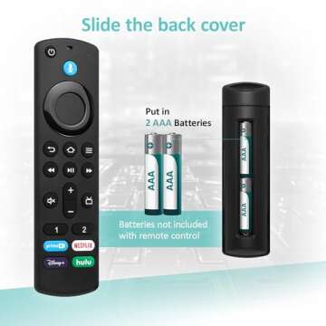 3rd Gen Pro Replacement Voice Remote Fit for Fire AMZ Smart TVs Cube, TV Stick 4K Max, TV Stick 4K, TV Stick, TV Stick Lite, for Insignia/Toshiba/Pioneer Smart TVs