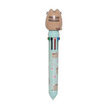 Grupo Erik Pusheen Pen | 10 In 1 Ballpoint Pen With 3D Pusheen Cat Topper | Pusheen Gifts - Pusheen Stationery | Multi Colour Pen | Cute Pen | Kawaii pen - Kawaii Stationery