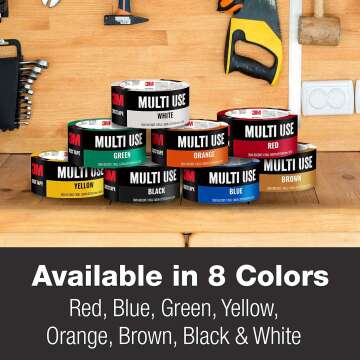 3M Colored Duct Tape with Strong Adhesive for All Surfaces