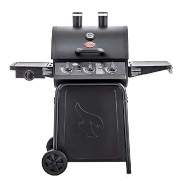 Char-Griller Grillin' Pro 3-Burner Propane Gas Grill - Black