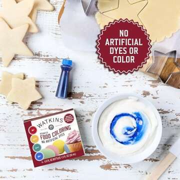 Watkins Food Coloring Set - 4 Vibrant Colors