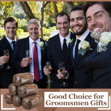 Groomsmen Toiletry Bags - Set of 6 Leather Gifts