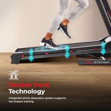 Sunny Health & Fitness Smart Treadmill: Auto Incline & Features