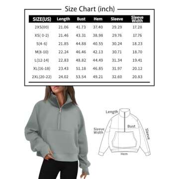 AUTOMET Womens Sweatshirts Half Zip Cropped Pullover Fleece Quarter Zipper Hoodies 2024 Fall Fashion Outfits Clothes Coffeegrey Small