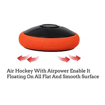 Air Hockey Puck Rechargeable Hover Air Hockey Puck and Paddles,Rechargeable Hockey Puck for Any Flat Surface, Air Hockey Hover Puck with a Charging Cable and air Hockey Puck,2Pcs Air Hocky Strikers