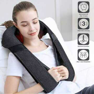 Shiatsu Back Massager for Neck & Shoulder Relief