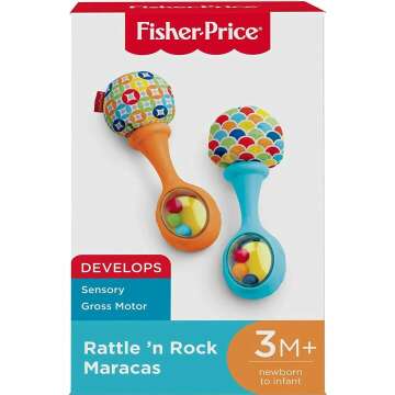 Fisher-Price Newborn Maracas Set - Fun and Safe