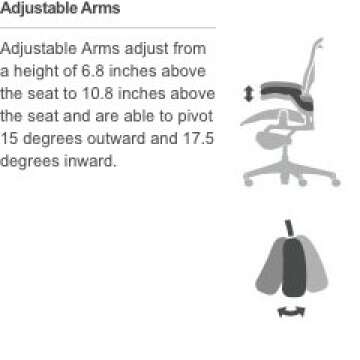 Herman Miller Aeron Tilt Limiter Task Chair, Adjustable Vinyl Arms, Graphite Frame/Carbon Classic Pellicle, Size B (Medium)