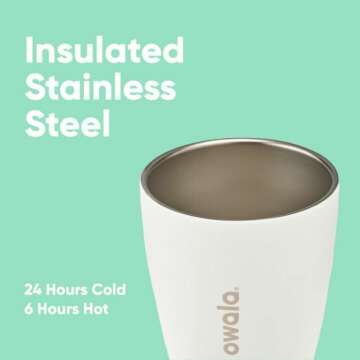 Insulated 10 oz Coffee Tumbler - BPA Free Gray