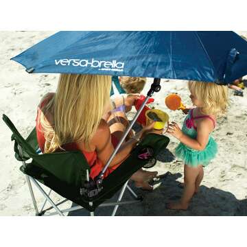 Versa-Brella SPF 50+ Adjustable Umbrella for Outdoors