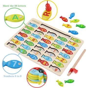Wooden Fishing Game Toy