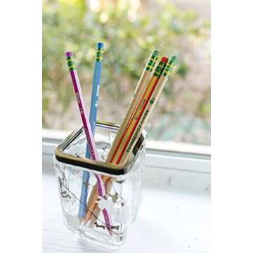 Ticonderoga Striped Wood-Cased Pencils - Assorted Colors