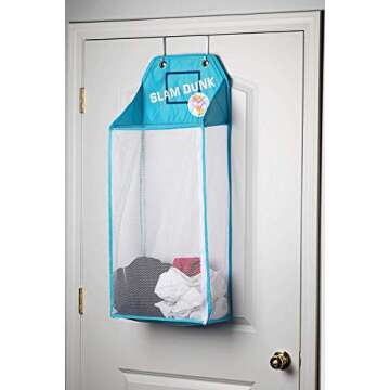 Store & Score LED Basketball Laundry Hamper – Collapsible Mesh Toy Chest