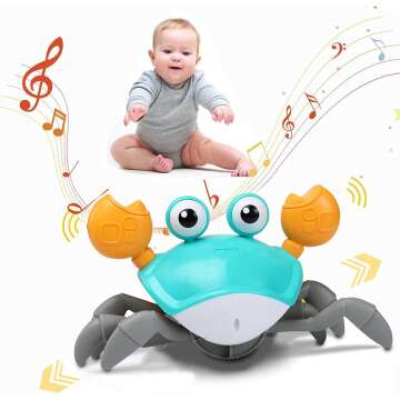 Amazon.com: Baby Toys 12-18 Months Crawling Crab Toys for 1 Year Old Boy Girl Gifts Early Education Learning Toy Walking Dancing/Music/Lights/with Automatically Avoid Obstacles, Toddler &amp; Kids Birthday Gifts : Toys &amp; Games