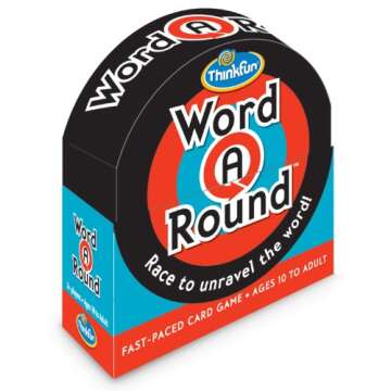 ThinkFun Word A Round Game - Engaging Vocabulary Builder for Teens and Adults | Quick-Paced Word Identification | Educational Fun | Recognized for Excellence in Play and Language Advancement