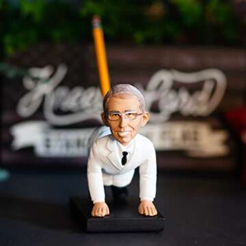 Pesky Patriot Dr. Anthony Fauci Bobblehead Pencil Holder Gag Gift | Funny Anti Lord Fauci Novelty Gift Idea for Freedom Loving Americans