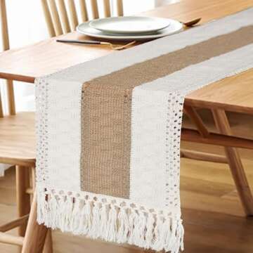 FEXIA Boho Table Runner- for Thanksgiving