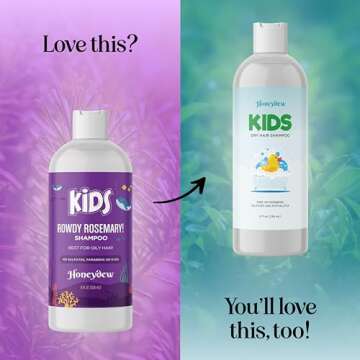 Deep Cleansing Shampoo for Kids - Paraben & Sulfate Free Kids Shampoo for Oily Hair and Scalp with Tea Tree and Rosemary Essential Oils