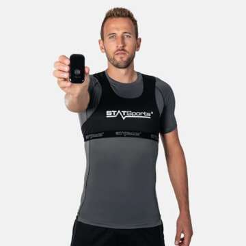 STATSports APEX Athlete Series Soccer Tracker - Advanced Fitness GPS Performance Tracking Vest for Players – Accurate Activity Tracker & Insights - Football & Soccer Training Equipment, Adult M