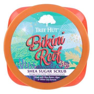 Tree Hut Bikini Reef Shea Sugar Scrub, 18 oz, Ultra Hydrating and Exfoliating Scrub for Nourishing Essential Body Care