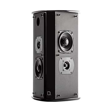 Definitive Technology SR-9080 15” Bipolar Surround Speaker, High Performance, Premium Sound Quality, Wall Or Table Placement Options, Single, Black