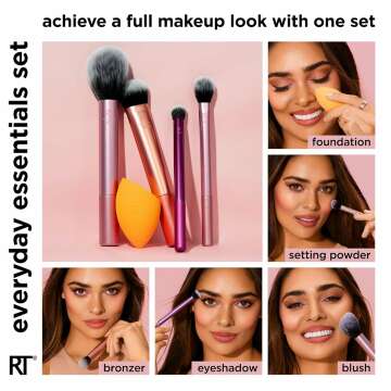 Real Techniques 6 Piece Brush Set for Everyday Makeup