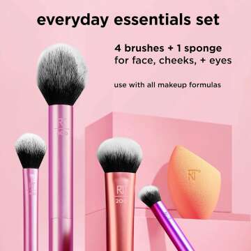 Real Techniques 6 Piece Brush Set for Everyday Makeup