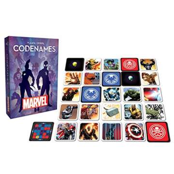 USAopoly Marvel Codenames | Based On The Hit Social Word Game Codenames | Relive Memorable Moments From The Marvel Comic Universe | Fun Board Game For The Whole Family