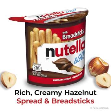 Nutella & GO! 12 Pack - Delicious Hazelnut Cocoa Spread & Breadsticks