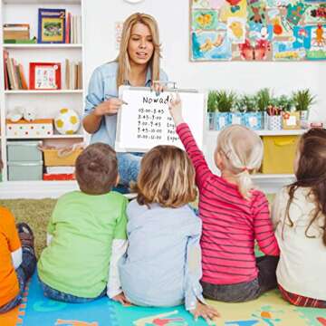 Small Dry Erase White Board - 12" x 16" Double Sided Desktop Whiteboard for Kids Drawing, Mini Foldable Magnetic Board for Students, for School, Office, and Home.