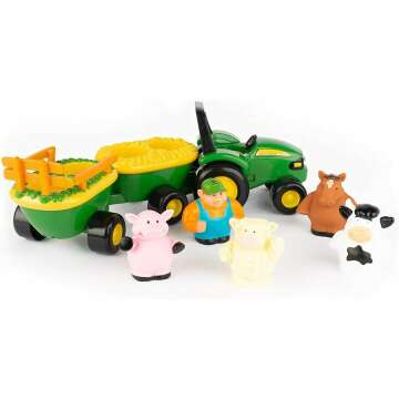 Musical Tractor Hayride with Farmer Toy & Animals