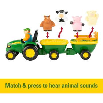 Musical Tractor Hayride with Farmer Toy & Animals