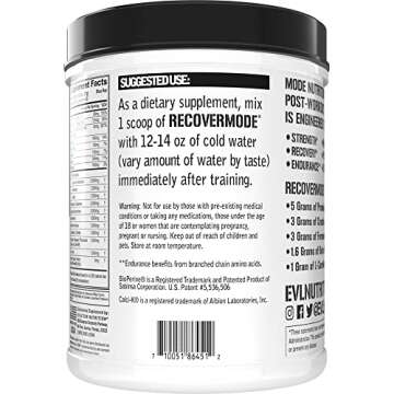 Evlution Nutrition Recover Mode BCAAs for Post Workout