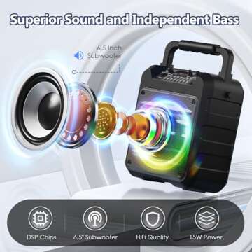 Famiresang Karaoke Machine - Portable Bluetooth Speaker