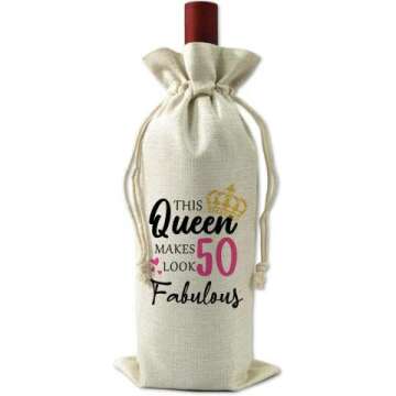 Fabulous 50th Birthday Wine Bag