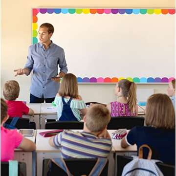 Teacher Created Resources Colorful Scalloped Die-Cut Border Trim