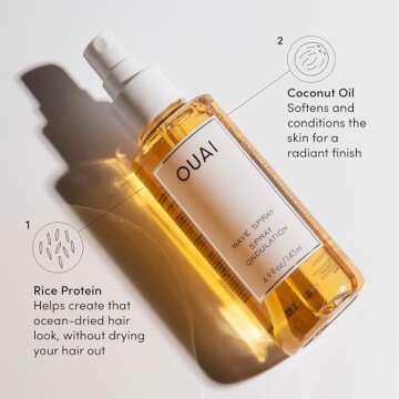 OUAI Wave Spray - Beachy Waves with Coconut Oil & Rice Protein