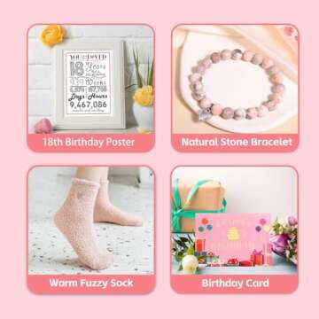 18th Birthday Gifts for Girls,10 Pieces Unique 18th Birthday Gifts for teen girls