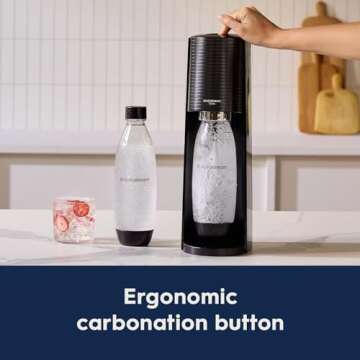 SodaStream Terra Black Bundle with CO2 and Bottle