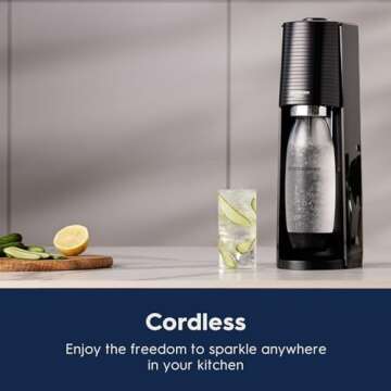 SodaStream Terra Black Bundle with CO2 and Bottle