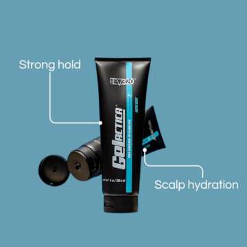 Max Control Hair Gel for Men - Alcohol-Free & Strong Hold