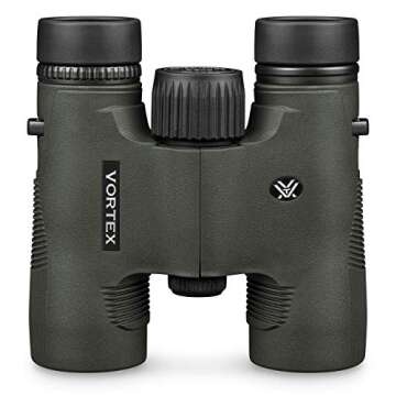 Vortex Optics Diamondback HD 8x28 Binoculars - HD Optical System, Non-slip Grip, Waterproof, Fogproof, Shockproof, Included Carry Case - Unlimited, Unconditional Warranty