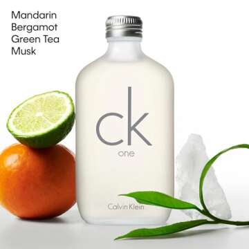 Calvin Klein CK One Eau de Toilette – Citrus Unisex Fragrance – With Notes of Green Tea, Bergamot, Cardamom, Violet & Amber – Luxury Unisex Perfumes – Long Lasting Fragrance