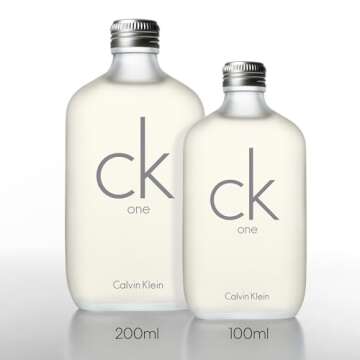 Calvin Klein CK One Eau de Toilette – Citrus Unisex Fragrance – With Notes of Green Tea, Bergamot, Cardamom, Violet & Amber – Luxury Unisex Perfumes – Long Lasting Fragrance